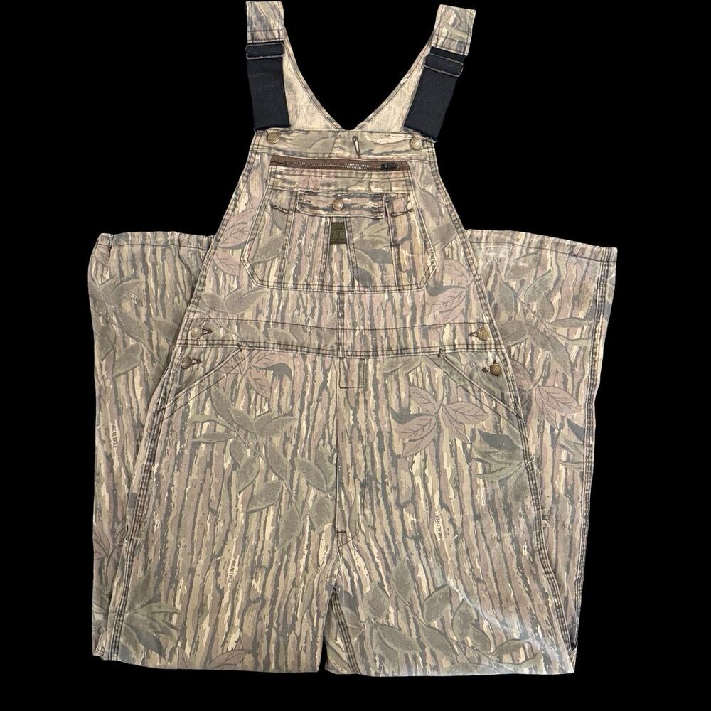 Liberty Realtree Camo Overalls Mens Large Hunting Bib Mossy Oak Style